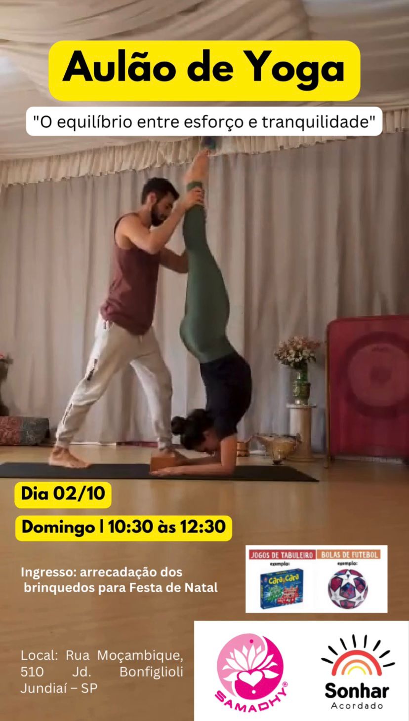 Aulão Beneficiente de Yoga em Jundiaí